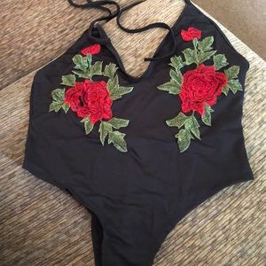 Halter body suit from SHEIN